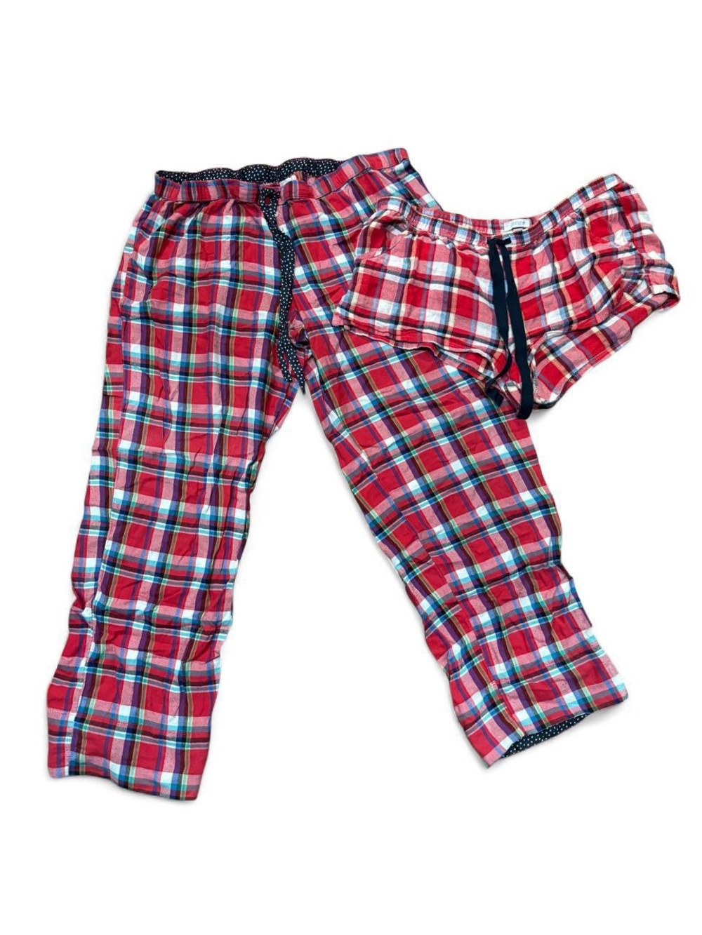 Aerie Red Plaid Pajama Bottoms and Sleep Shorts